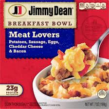 Even though breakfast meals often have minimal ingredients, the sodium in ingredients like cheese, hash browns, sausage, and bacon can add up. Jimmy Dean Meat Lovers Breakfast Bowl 7 Oz Walmart Com Walmart Com