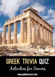 You can use this swimming information to make your own swimming trivia questions. Greek Trivia Quiz