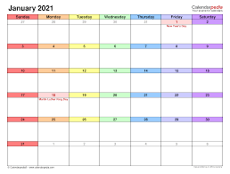 You can now get your printable calendars for 2021, 2022, 2023 as well as printable january calendar 2021. January 2021 Calendar Templates For Word Excel And Pdf