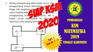 Pembahasan soal ksm matematika mi 2019 tingkat kabupaten dan pembahasannya. Pembahasan Ksm Matematika 2019 Tingkat Kabupaten Part 1 Soal No 1 5 Youtube