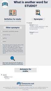 Enthält word, excel und powerpoint. Synonyms For Studio Thesaurus Net