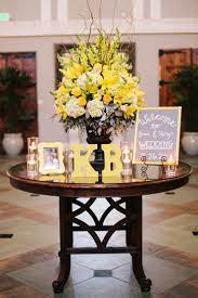 Check out our entrance table decor selection for the very best in unique or custom, handmade pieces from our centerpieces & table décor shops. Beautiful Entry Table Ideas To Give Some Inspiration On Updating Your Home Or Adding Fresh And Wedding Welcome Table Yellow Wedding Theme Lantern Decor Wedding