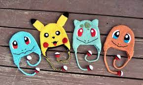 Pokemon Hat Bundle Squirtle Pikachu Bulbasaur Charmander Orme Sapka Desenleri Orgu Krose Sapka