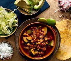 Vegetarian Red Pozole With Red Beans Recipe Epicurious Com Pozole Bean Recipes Vegetarian