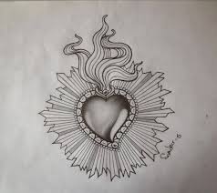 Sketch Tattoo Sacro Cuore Sketch Tattoo Traditionaltattoo Sacredhearttattoo Drawing Disegno Stenci Sacred Heart Tattoos Tattoo Sketches Sacred Heart Art