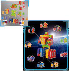 Looking for vintage transformers alphabet action figures or value? Amazon Com Joyin Alphabet Robots Toys For Kids Abc Learning Transformers Toys Alphabots Transformer Letters Toddlers Education Toy Carnival Prizes Treasure Box And Prize For Classroom Toys Games