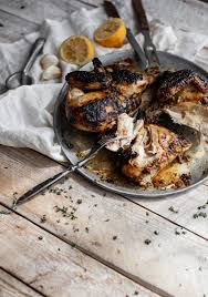Poulet Roti Aux Herbes Citron Moutarde Ail Trois Fois Par Jour Recipe Roasted Garlic Chicken Food Roasted Chicken