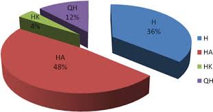 pie chart classification of vertical electrical sounding