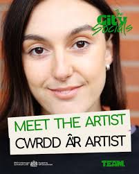 Join artist-in-residence Rachel Greer at 'The City Socials' this month, and  see their work "What's the WiFi password?" 📆 Thursday 25 September 📍 The  Canopi, 59-61 Tudor St, Cardiff CF11 6AD 🕗