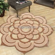 Royal Hali Custom Design Dantel Yuvarlak Hali Krem Bej Halistores Com Halilar Hali Dokuma