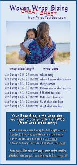 Woven Wrap Sizing Guide What Is Base Size Baby Wrap