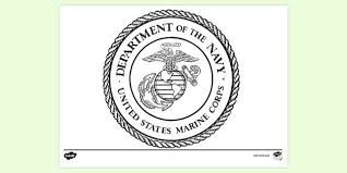 Now you can allow your kid to experiment with these free sea animals coloring pages to print & color. Free United States Marine Corps Emblem Colouring Sheet