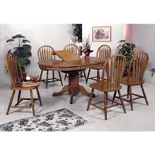 This presented table has a slate wooden top made of dark exotic wood. Farm House Oval Dining Room Set By Crown Mark Furniture Furniturepick