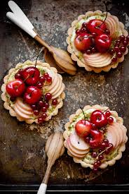 Stone Fruit Tarts W Coconut Pastry Cream Fresh Fruit Recipes Fruit Recipes Food
