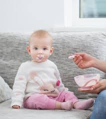 The first time a baby has cows' milk, it's very likely to be in formula. When Can Babies Have Dairy Products And How Much To Give Them