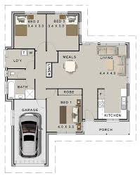 My wise mother, wendy, has a saying about big houses, 'it's just more to clean'. 3 Bed House Plans Single Garage For Sale 126 M2 3 Bedroom Plans Small Home Single Garage House Plans Single Garage Modern Bedroom House Plans Garage House Plans House Plans