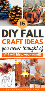 Diy Fall Crafts For Kids And Adults Halloween Decorations And Fall Ideas In 2020 Fall Crafts Diy Fall Crafts For Adults Easy Diy Fall Crafts