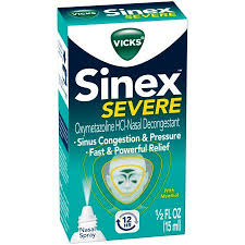 Vicks Sinex Severe Original Nasal Decongestant Spray 0 5 Fl Oz Walmart Com Nasal Decongestant Nasal Spray Decongestant