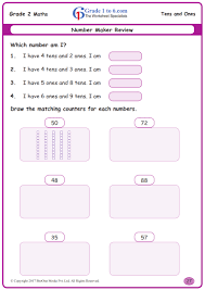 Free math worksheets for grade 1. Place Value Worksheets For Grade 2 Www Grade1to6 Com