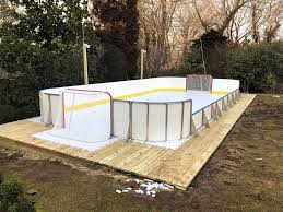 There are several different methods and materials you can use to build rink boards of different types. 20 X 40 Synthetic Ice Rink In 2021 Backyard Ice Rink Backyard Rink Synthetic Ice