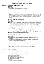 The job may involve answering phone calls, live chat facilities and finding new software applications to enhance the customer service of the company. Help Desk Administrator Resume Samples Velvet Jobs