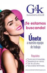 TE GUSTA EL MAQUILLAJE Y BUSCAS TRABAJO? ¡En G&K Plaza Sendero de Plaza  Sendero Chihuahua tenemos un lugar para ti! Solicitamos Asesora de Ventas  Requisitos: *Disponibilidad de tiempo (NO estudiantes) *Habilidad de