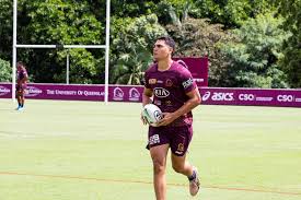 Queensland maroons coach wayne bennett has confirmed young winger xavier coates has been ruled out of tomorrow night's state of origin decider. Xavier Coates Leans On Wing Man Corey Oates Broncos