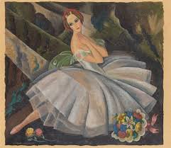 Elle réalise de nombreux portraits de femmes de la bourgeoisie parisienne. Wegener Gerda Danseuse Au Bouquet De Fleurs Mutualart