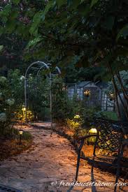 Many of these lighting ideas start with unusual materials, like the chandelier made from a hula hoop. Install Landscape Lighting How To Design And Install Landscape Lighting In Your Yard Gardening From House To Home