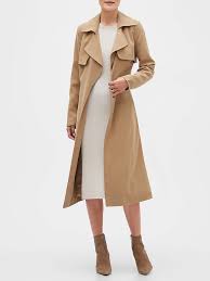 Long Soft Trench Coat Banana Republic Factory Coat Outfits Wool Trench Coat Women Fall Fashion Coats