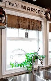 Make These 7 00 Burlap Coffee Bean Sack Window Shades Funky Junk Interiors Unique Window Treatments Home Funky Junk Interiors
