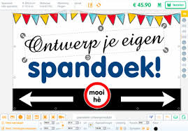 Spandoek Bruiloft Maken Ontwerpmodule Snelle Levering