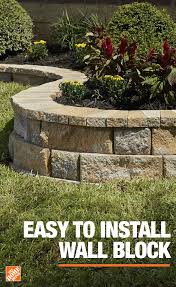 Easy To Install Wall Block Concrete Garden Front Yard Landscaping Landscaping Retaining Walls