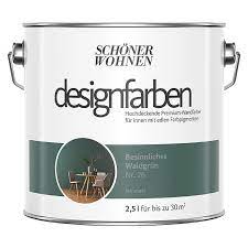 Schoner Wohnen Farbe Wandfarbe Designfarbe Besinnliches Waldgrun 2 5 L Feinmatt Schoner Wohnen Wandfarbe Schoner Wohnen Farbe Malerei Wandgestaltungen