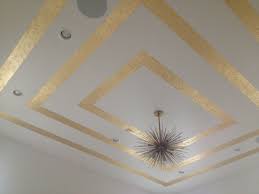 Ceiling In Process Painted Ceiling Decor Gold Leaf Diy