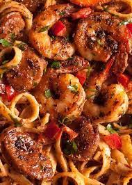 Creamy Cajun Shrimp Pasta With Sausage So Good All My Guys Loved It Kelly A Easy Pasta Recipes Pasta Dinner Recipes Cajun Pasta Recipes