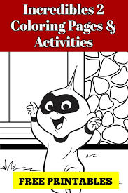 This awesome book comes with so many different pages to color! Incredibles 2 Printable Coloring Pages And Activities