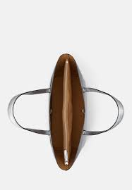 Lauren Ralph Lauren CROSSHATCH LEATHER LARGE KARLY TOTE