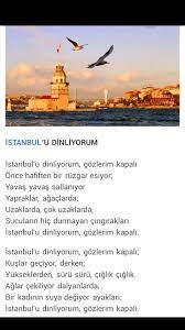 Istanbul U Dinliyorum Gozlerim Kapali Orhan Veli Kanik Edebiyat Istanbul Gozler