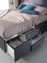 Letto piazza e mezza con contenitore. Cargo Letto Moderno Con Testiera Imbottita