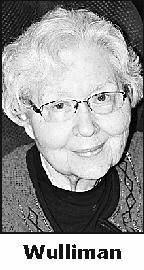 BETTY WULLIMAN Obituary (2013)