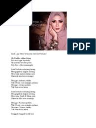 Patutlah nana kekal u0026 disayangi hgga kini.? Lirik Lagu Terus Mencintai Dari Siti Nordiana
