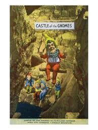 Fairyland caverns rock city gnomes. Lookout Mountain Tennessee Fairyland Caverns Interior View Of The Castle Of Gnomes Prints Lantern Press Allposters Com