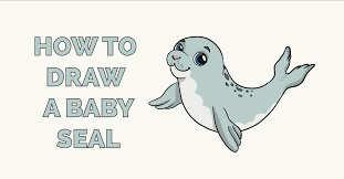 Baby russian polar bear animated pic to draw. How To Draw A Baby Seal Really Easy Drawing Tutorial