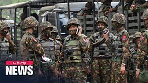 The myanmar military have seized power and declared a state of emergency in response to claims of. Myanmar Military Opens Fire Rolls In Armored Vehicles Amid Ongoing Coup Youtube