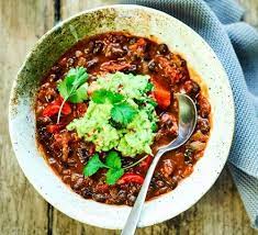 Mexican Bean Soup With Guacamole Recipe Bbc Good Food Recipes Mexican Bean Soup Recipes