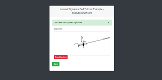 Guarantee pdf document integrity with php. Laravel Signature Pad Example Tutorial Itsolutionstuff Com