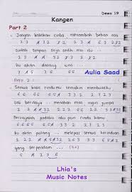 Not Angka Lagu Romantis Koleksi Not Angka