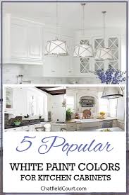 Choosing The Best White Paint Color For Your Kitchen Cabinets In 2020 White Kitchen Paint White Kitchen Paint Colors Paint Cabinets White