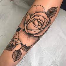 Rose tattoo were formed in sydney in 1976 with leigh johnston on rhythm guitar, tony lake on lead vocals and they were led by slide guitarist peter wells — who had departed as bass guitarist of heavy metal band, buffalo. The Bell Rose Tattoo Piercing Black And Grey Rose Tattoo Made By Peter